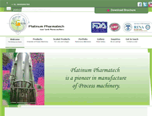 Tablet Screenshot of platinumpharmatech.com